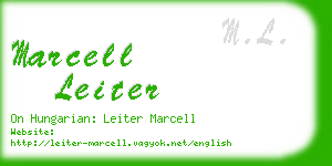 marcell leiter business card